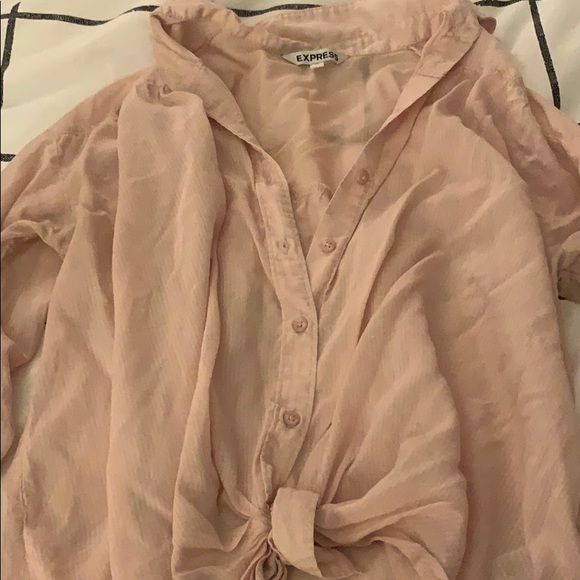 Express button down tied shirt - Picture 2 of 4